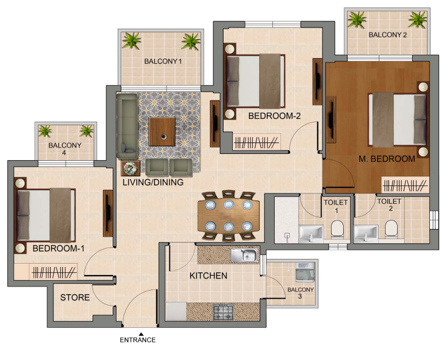 3BHK+Store (Premium)